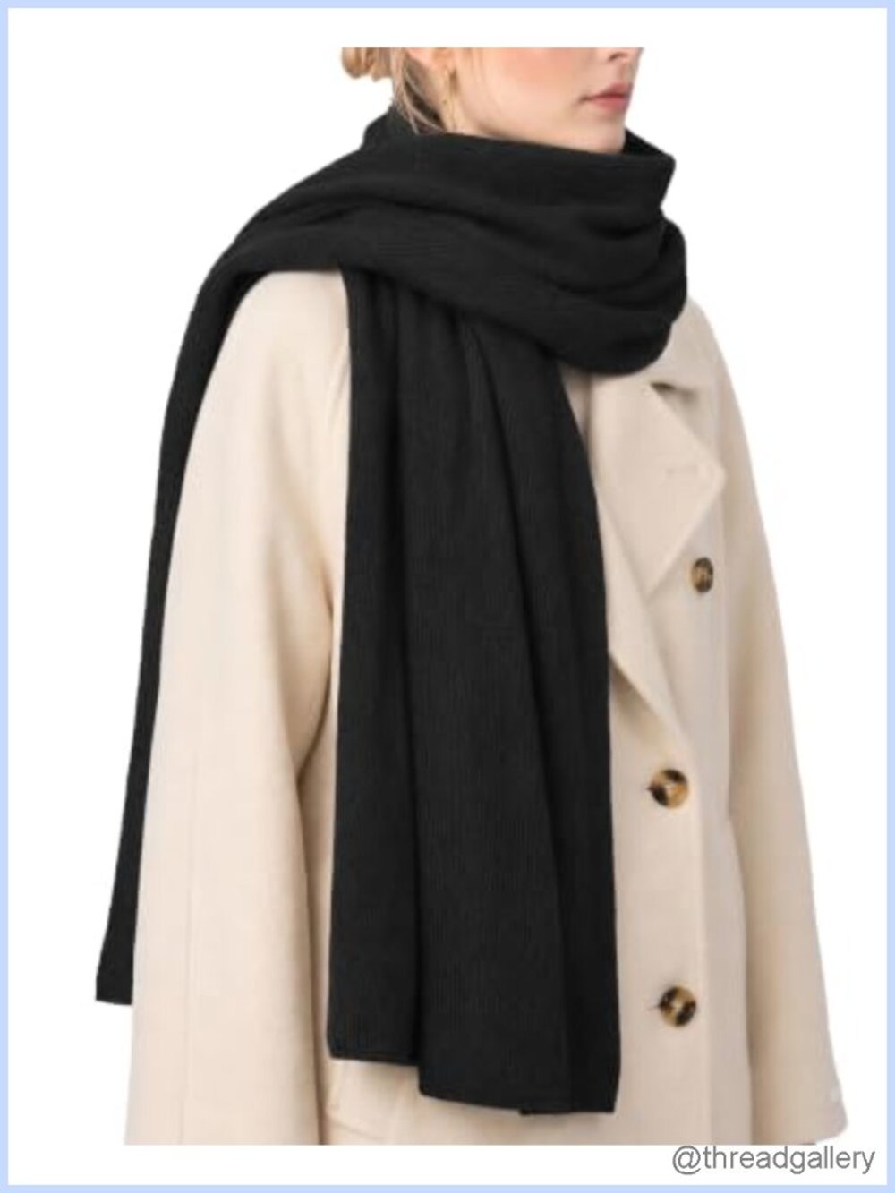 Wool Blend Chunky Blanket Scarf Shawl Wrap Pashmina Women